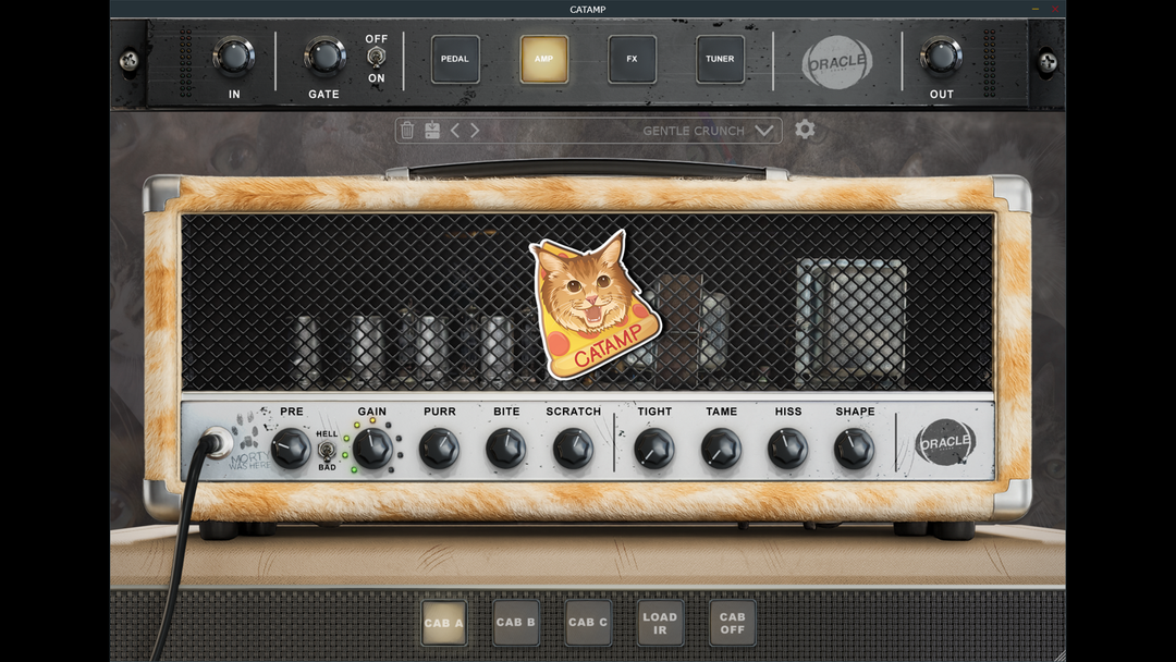 The CATAMP boutique-voiced amp sim by Oracle Sound