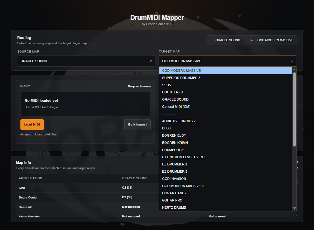 DrumMIDI Mapper