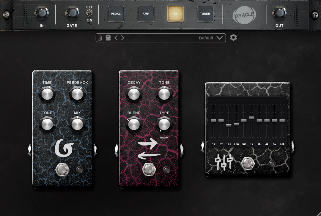 TYRANT amp sim plugin - delay, reverb and 10-band graphic EQ effects section - Oracle Sound