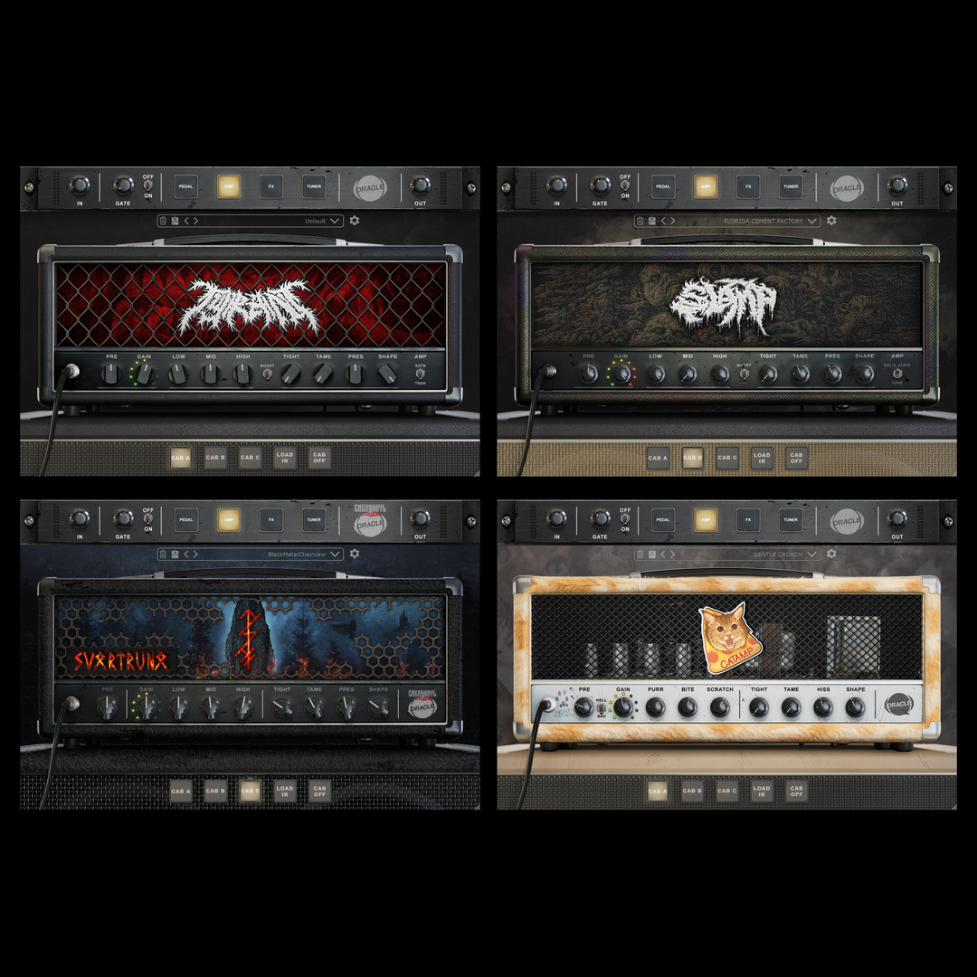 AMP SIM BUNDLE: TYRANT, SLAMP, SVARTRUNA and CATAMP amp sim plugins