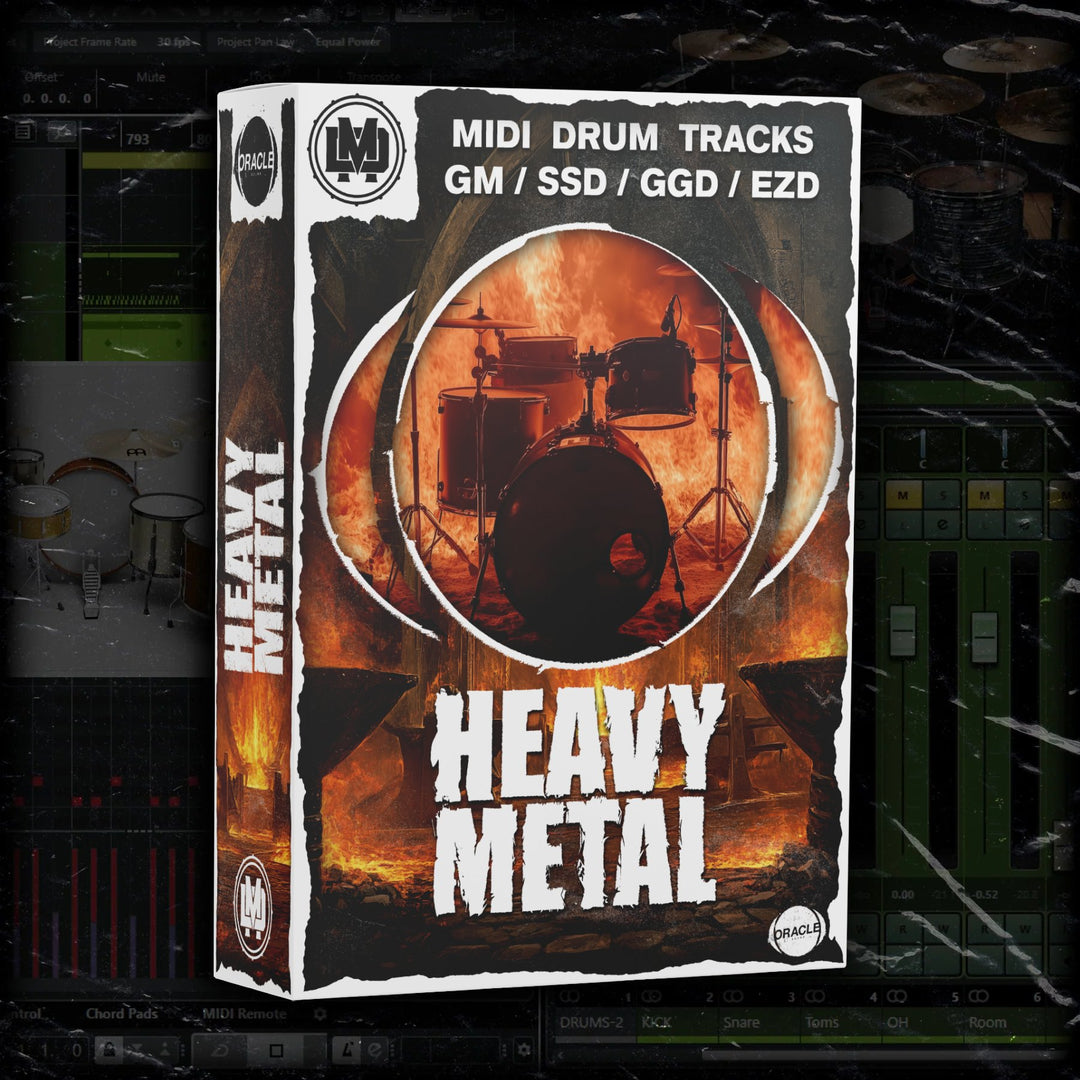 HEAVY METAL 11 SONG DRUM MIDI PACK - Oracle Sound