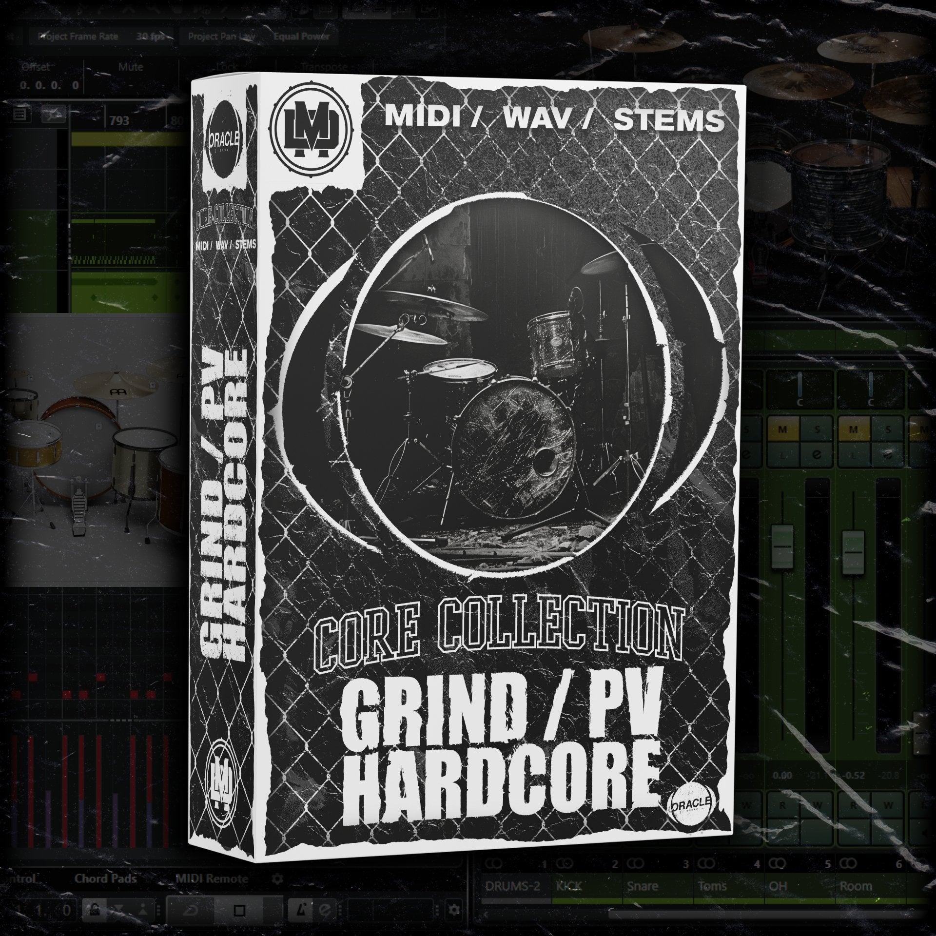 Grindcore Hardcore Drum MIDI Pack – 38 Songs | Oracle Sound